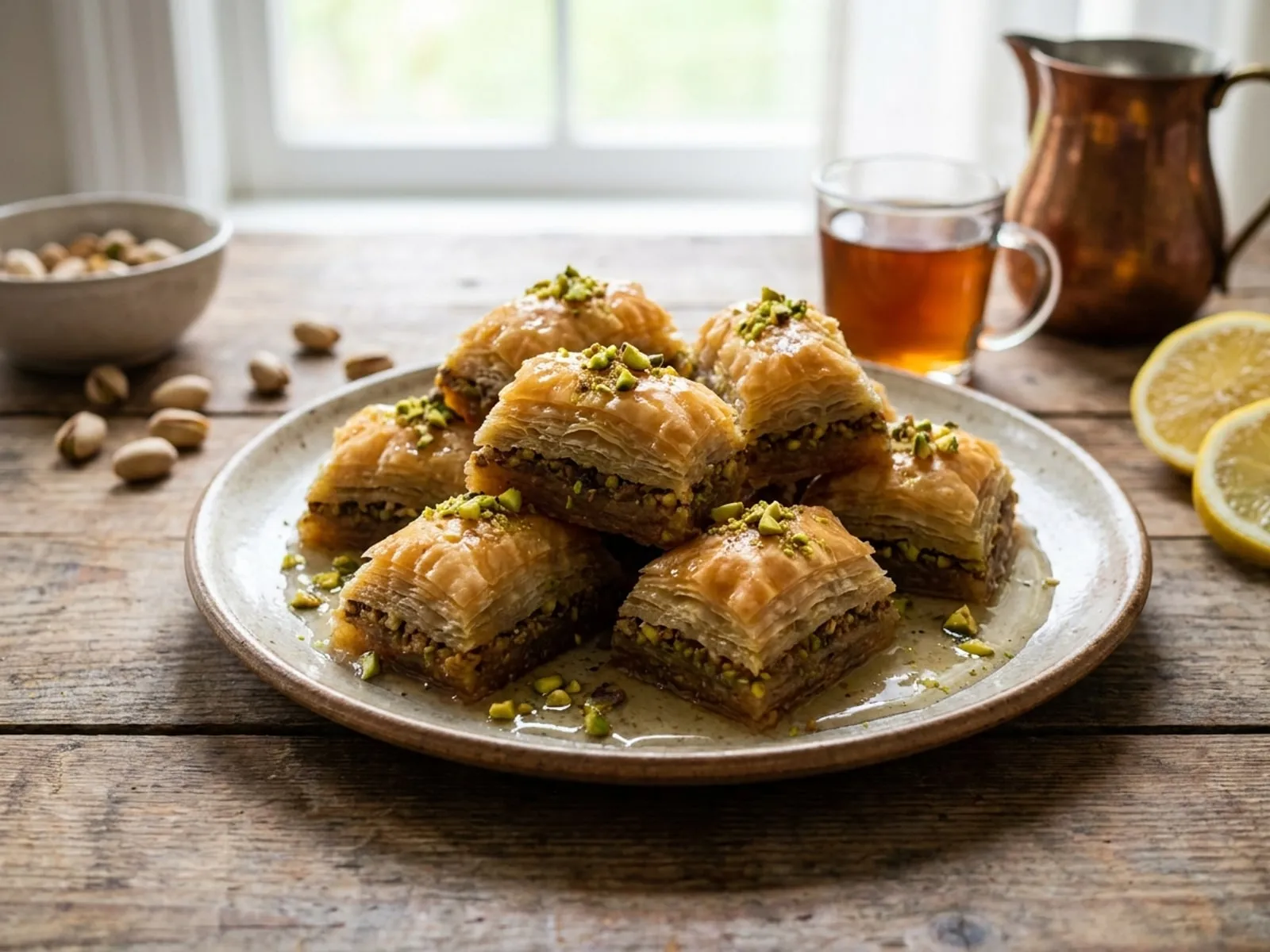 Bakllava me fistikë dhe sherbet - Si ta Bëni në Shtëpi - recetë tradicionale shqiptare embelsira nga Durres