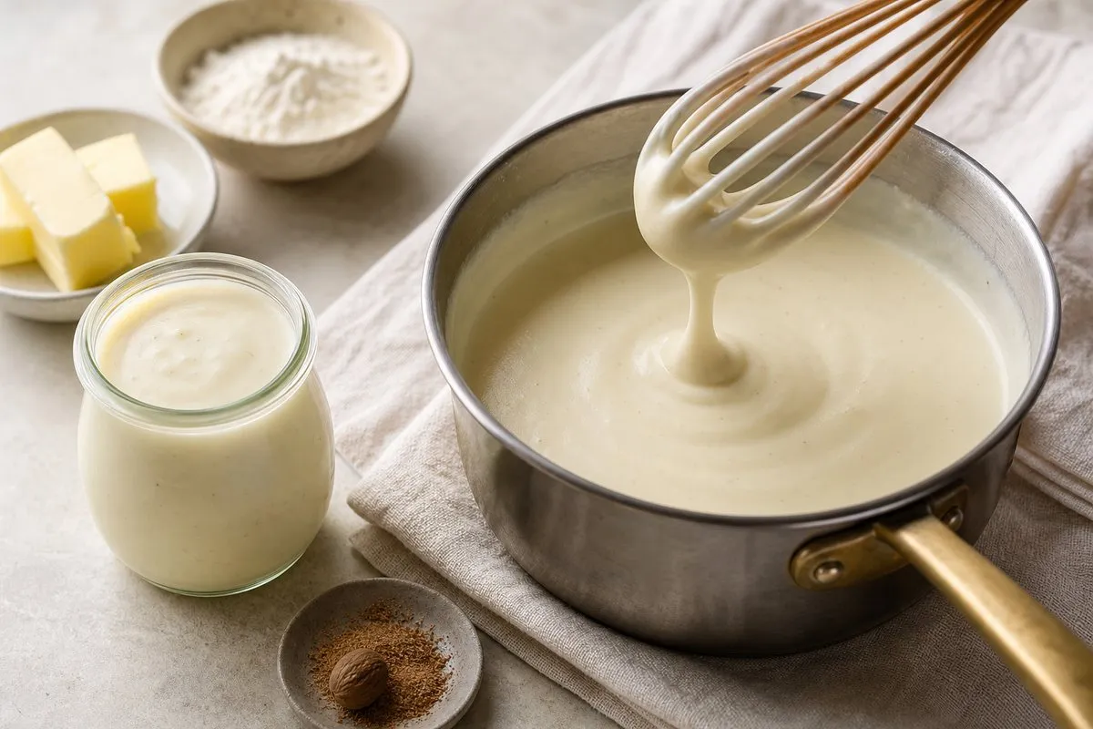 Beshamel i Gatshëm për Përdorim - recetë tradicionale shqiptare salcë & turshi