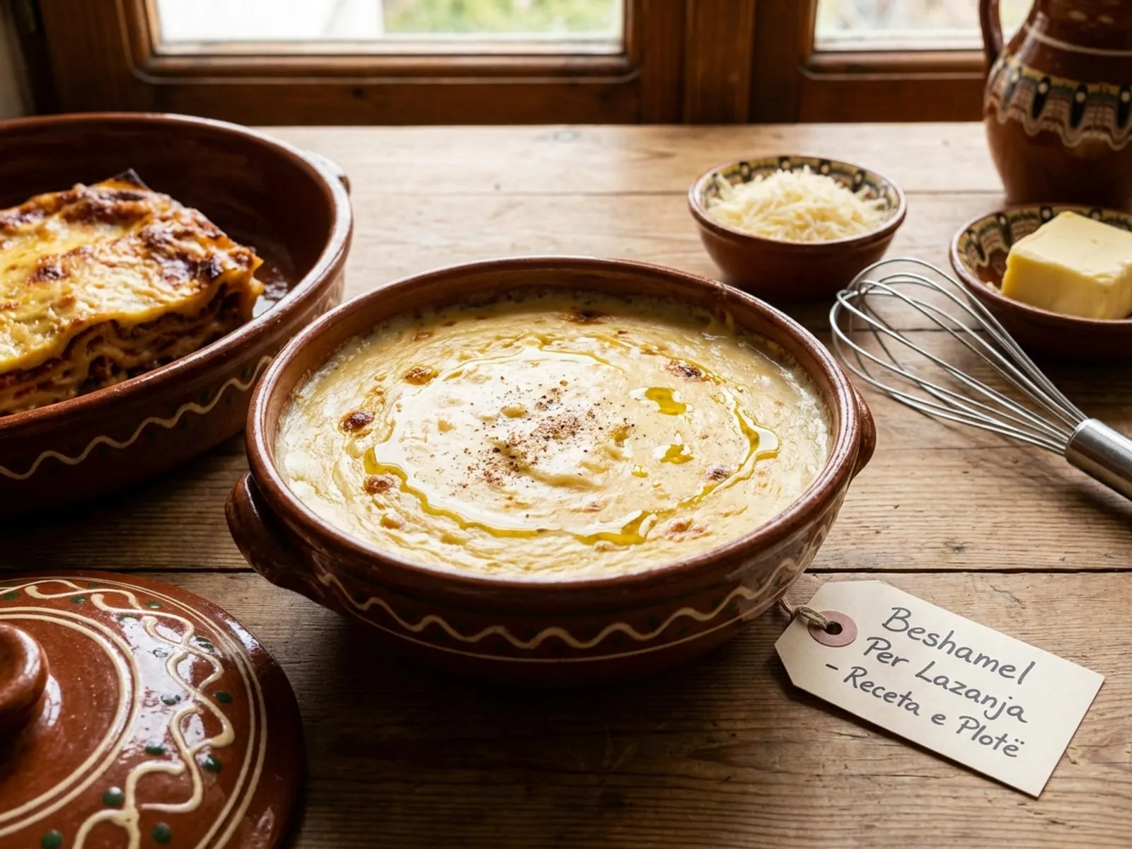 Beshamel Per Lazanja - Receta Tradicionale në Shtëpi - recetë tradicionale shqiptare buka & brumera nga Gjirokaster