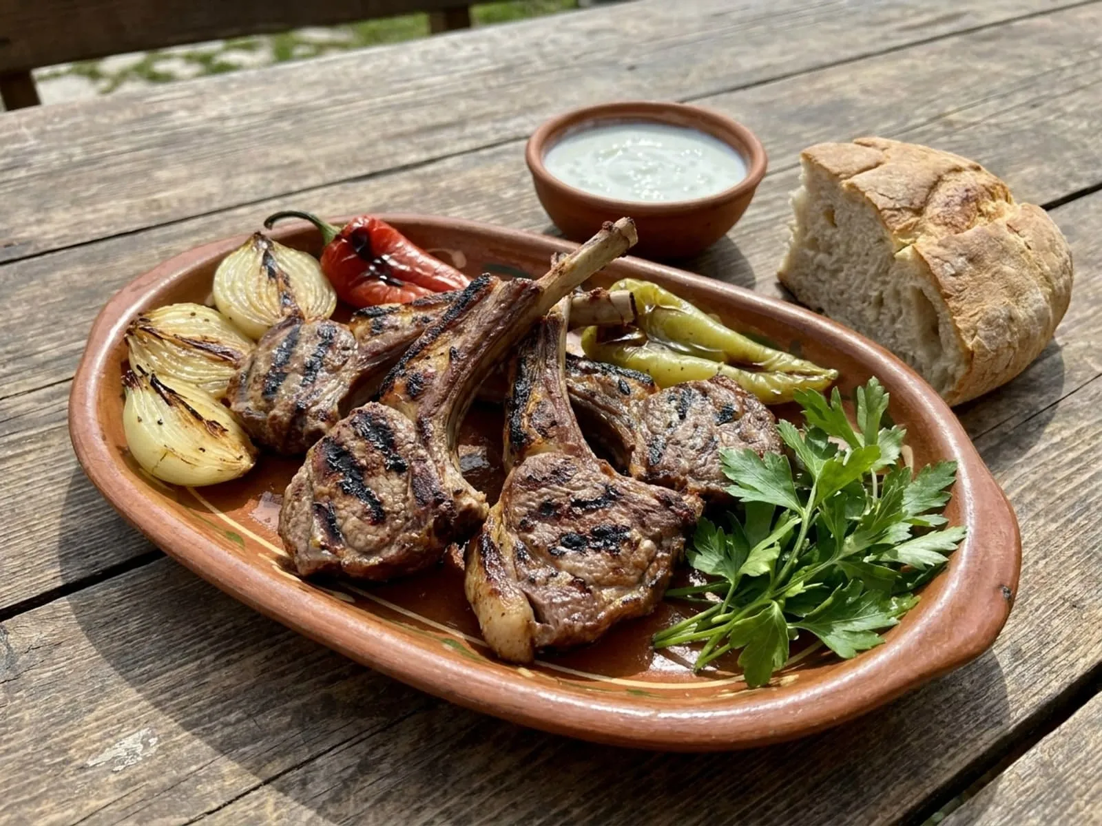 Brinjë qengji në zgarë - Receta Tradicionale në Shtëpi - recetë tradicionale shqiptare mish & peshk nga Vlore