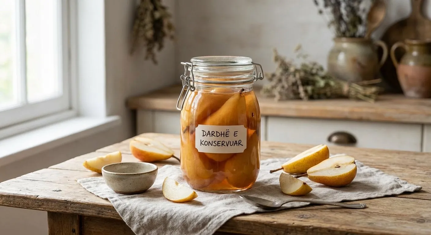 Dardhë e Konservuar – Komposto Tradicionale - recetë tradicionale shqiptare salce & turshi nga Korce