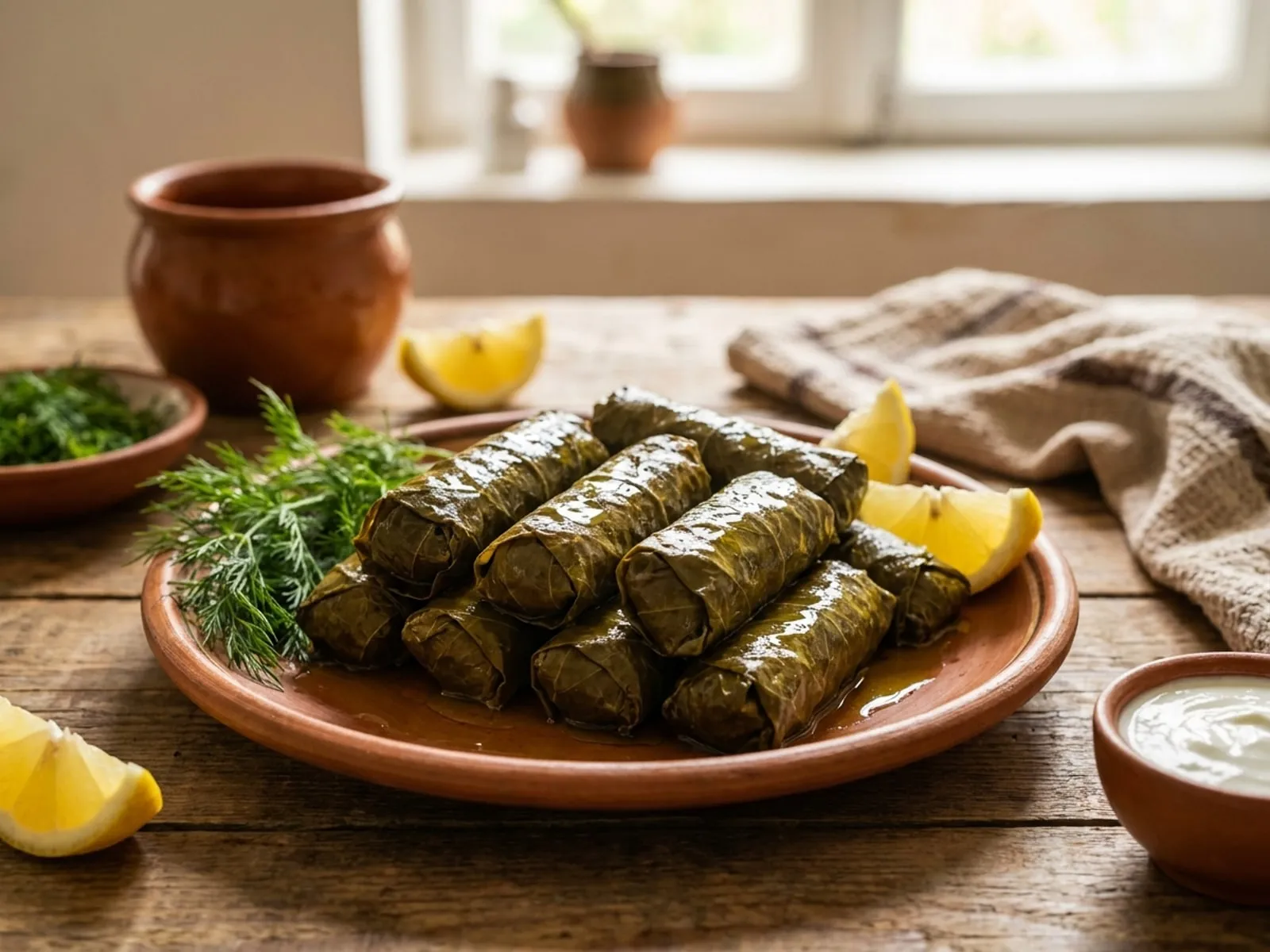 Dollma Me Gjethe Rrushi - Receta Tradicionale në Shtëpi - recetë tradicionale shqiptare mish & peshk nga Berat