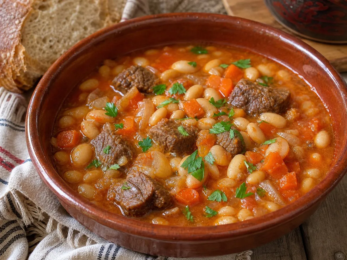 Fasule me Mish Viçi: Gjellë e Trashë në Tenxhere - Recetë tradicionale shqiptare