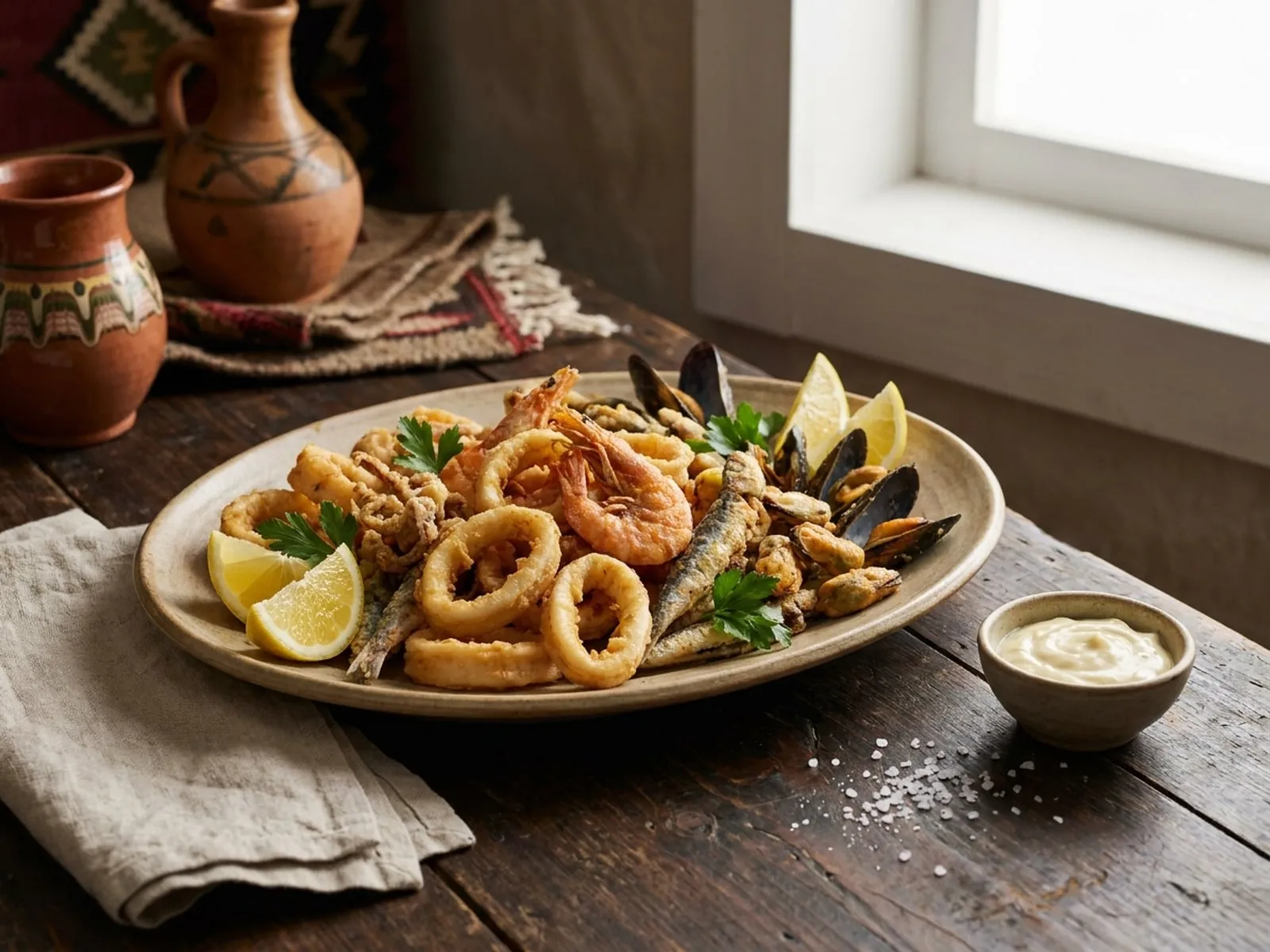 Friture Me Fruta Deti - Receta Tradicionale në Shtëpi - recetë tradicionale shqiptare mish & peshk nga Berat