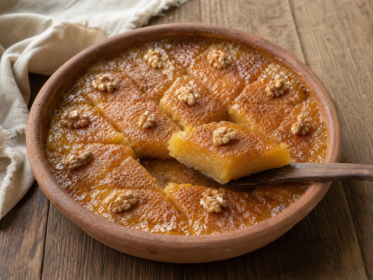Hasude Shqiptare me Niseshte dhe Gjalpë - recetë tradicionale shqiptare ëmbëlsira nga Shqipëri