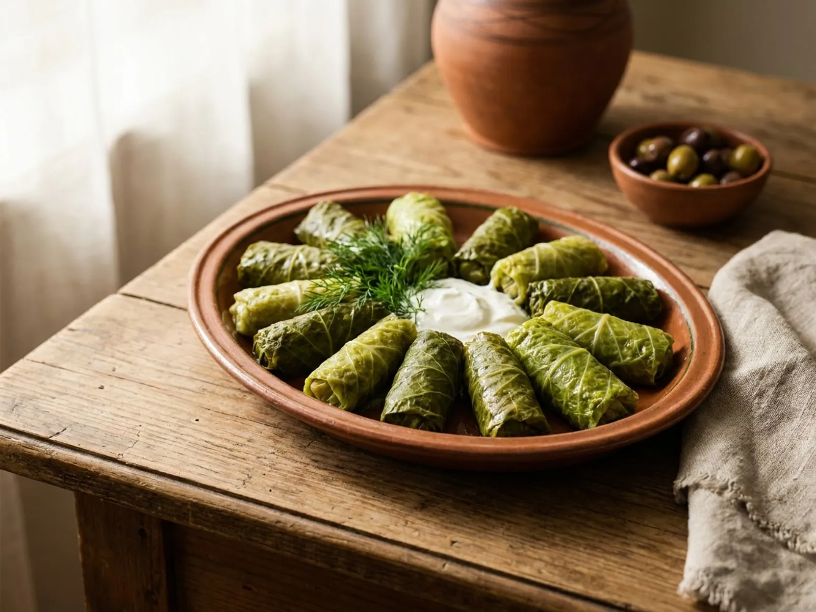 Japrak Me Gjethe Lakre - Receta Tradicionale në Shtëpi - recetë tradicionale shqiptare mish & peshk nga Berat