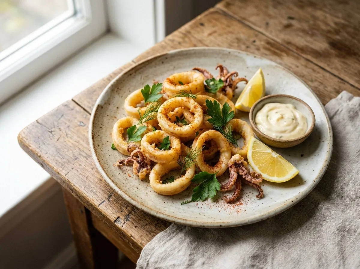 Kalamari i Skuqur – Recetë Detare - recetë tradicionale shqiptare mish & peshk nga Gjirokaster