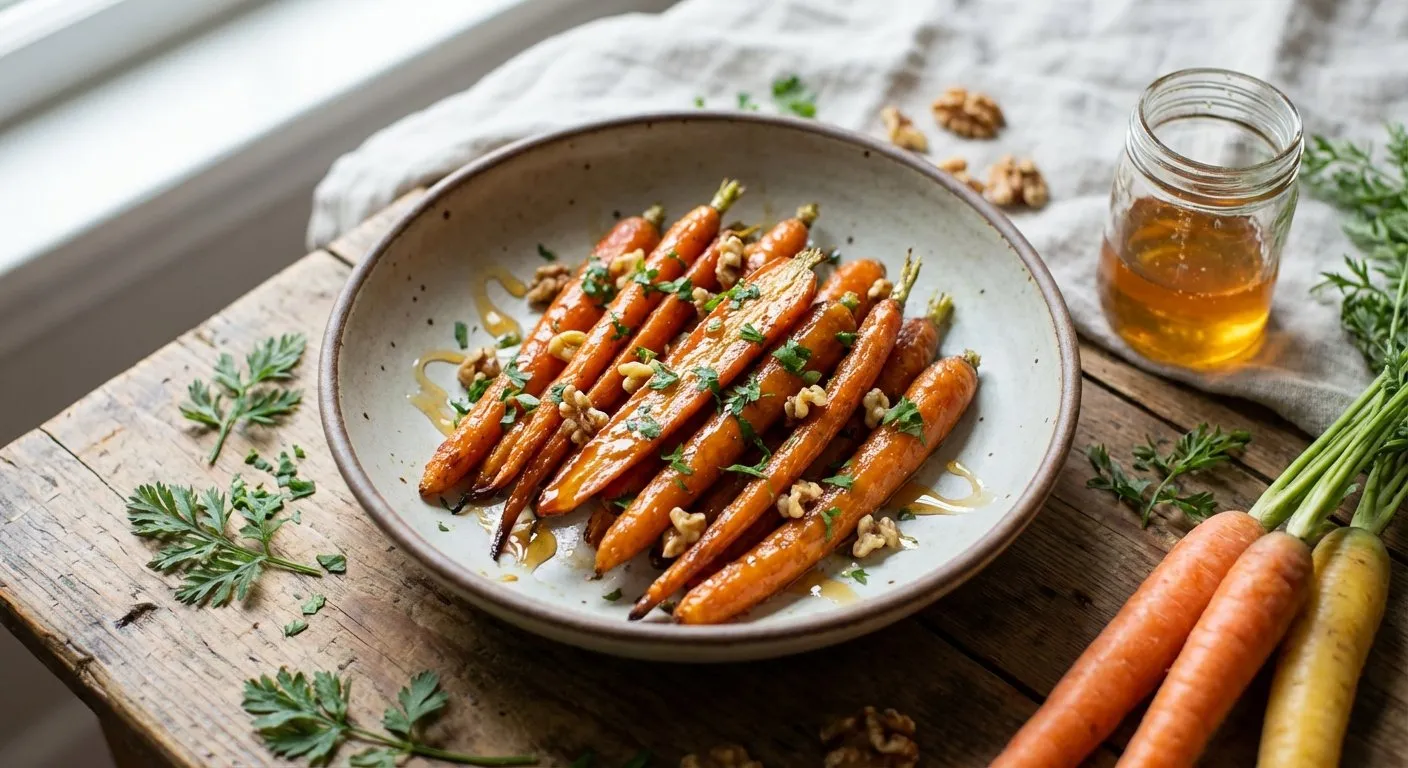 Karota të Karamelizuara me Mjaltë - recetë tradicionale shqiptare perimet nga Vlore