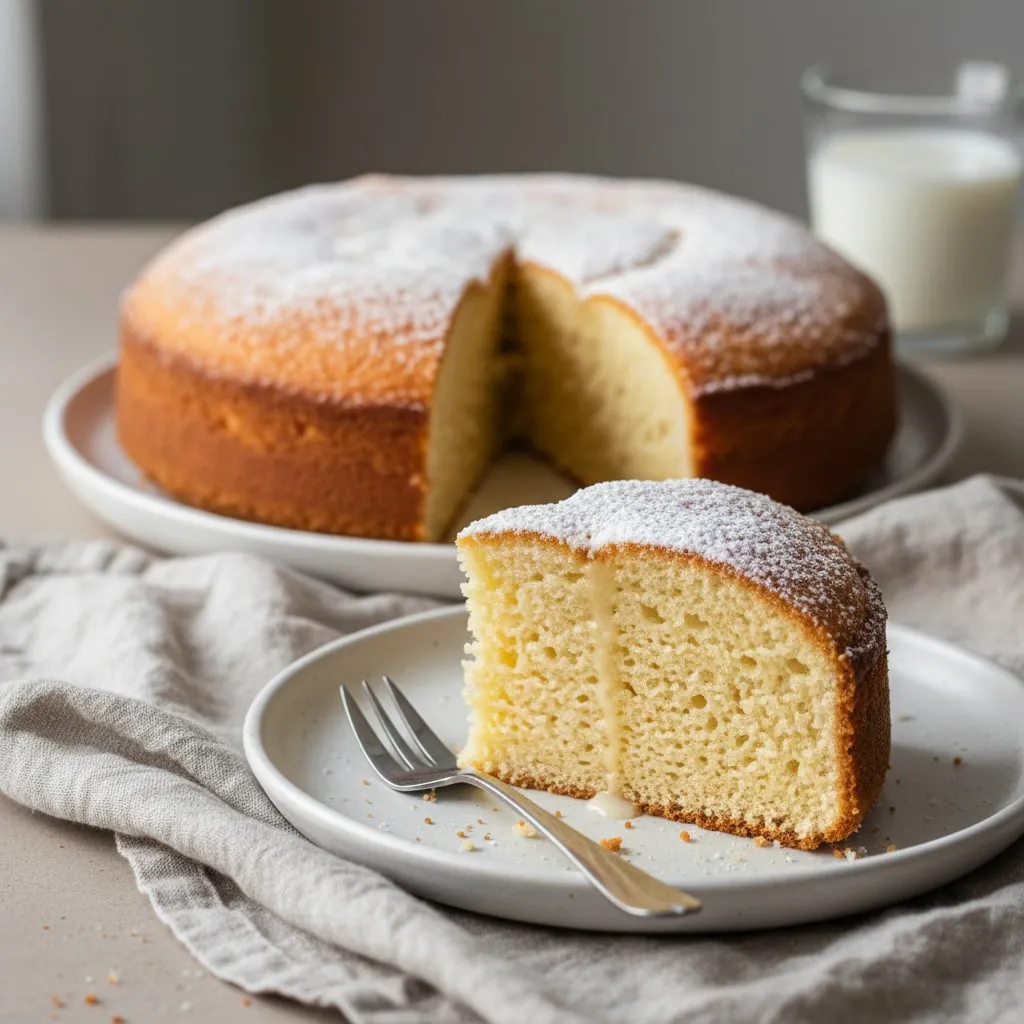 Kek me Qumesht - Receta e Bute Tradicionale Shtepie - recetë tradicionale shqiptare ëmbëlsira