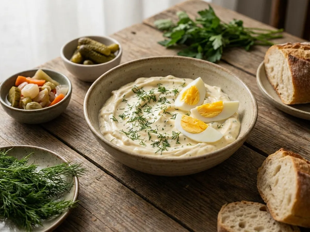 Majonezë me Vezë të Ziera - Recetë tradicionale shqiptare