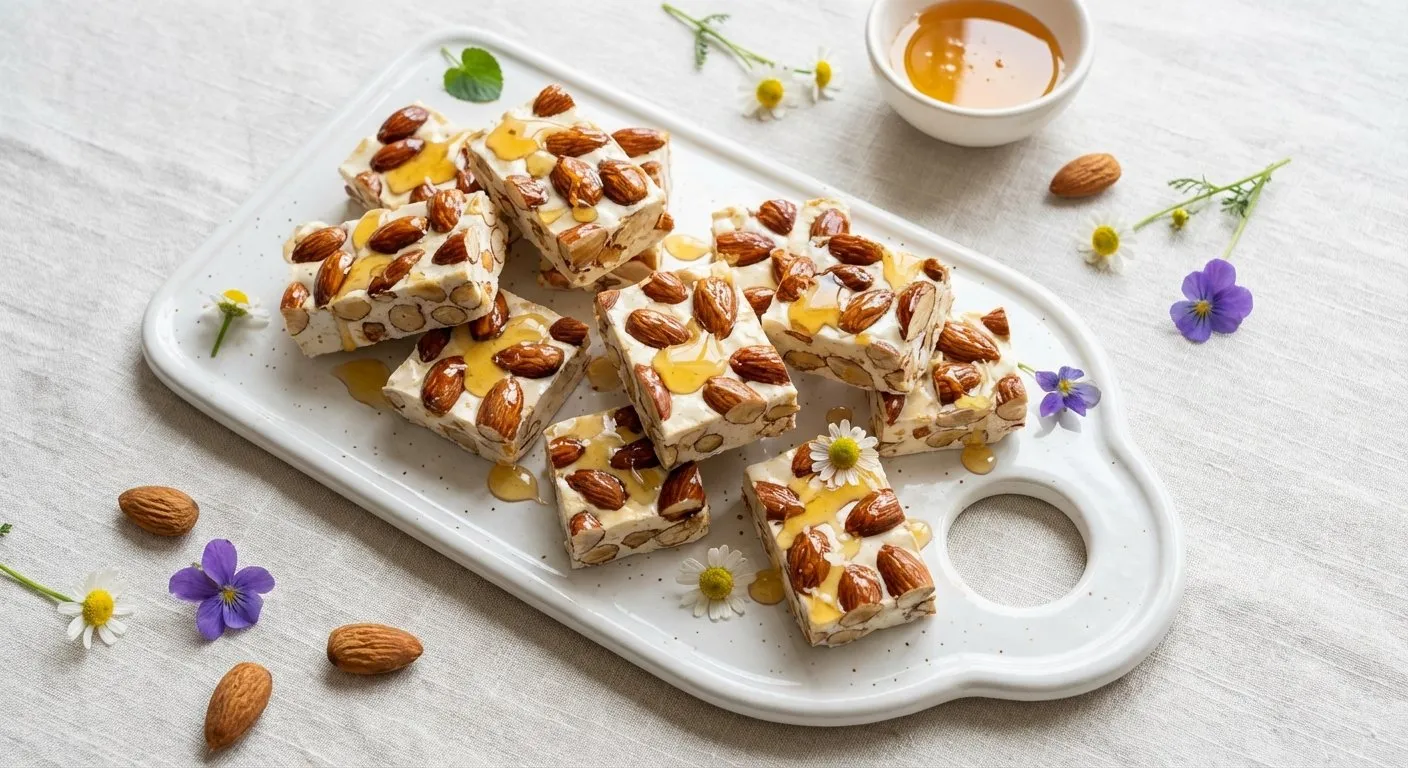 Nugat me Bajame dhe Mjaltë - recetë tradicionale shqiptare embelsira nga Vlore