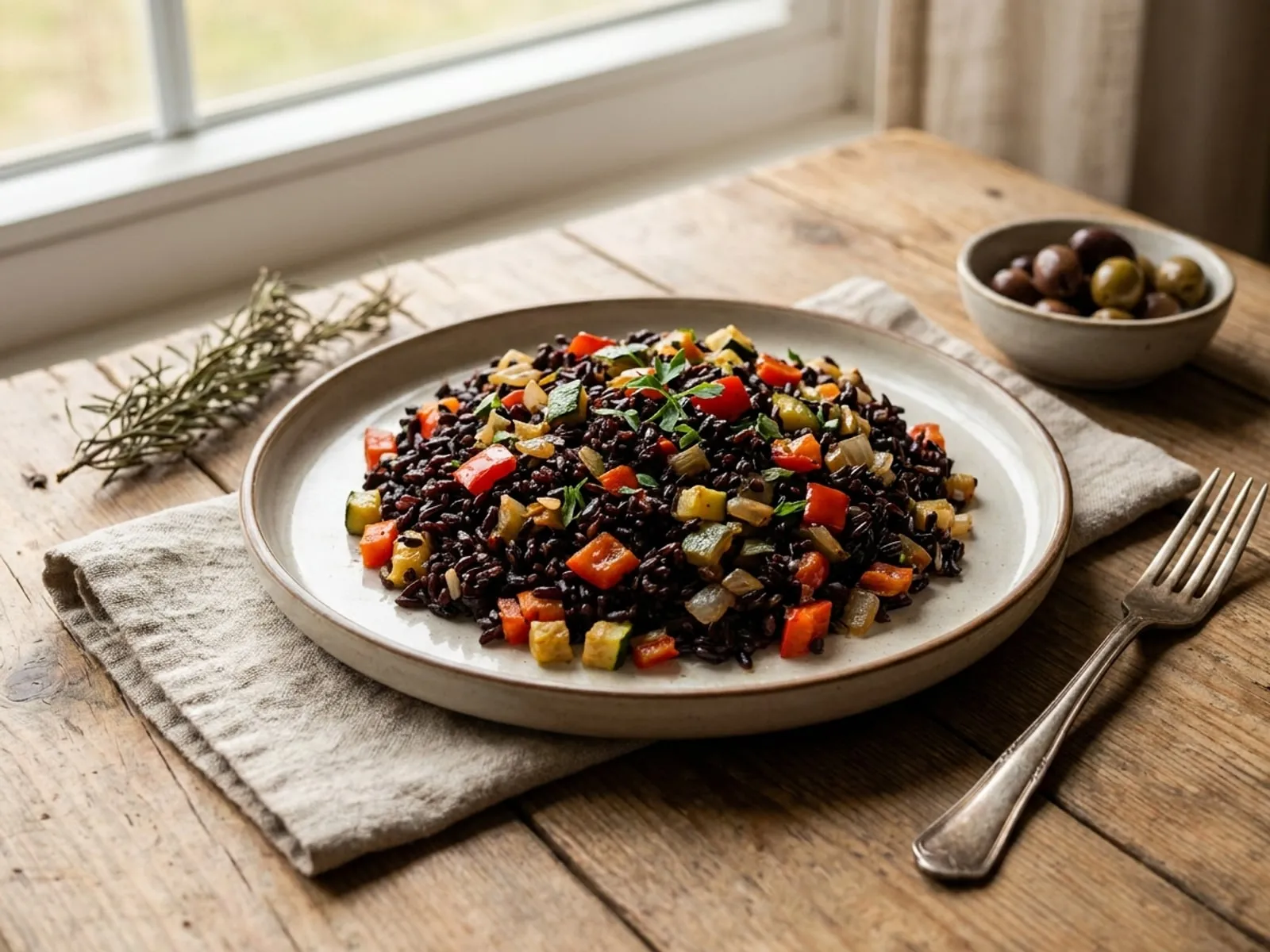 Oriz I Zi Me Perime - Receta Tradicionale në Shtëpi - recetë tradicionale shqiptare mish & peshk nga Gjirokaster