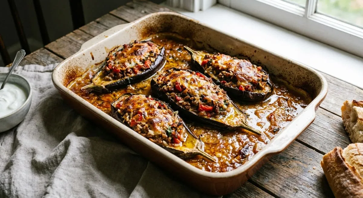 Patellxhane te Mbushur me Mish dhe Oriz - recetë tradicionale shqiptare perimet nga Gjirokaster