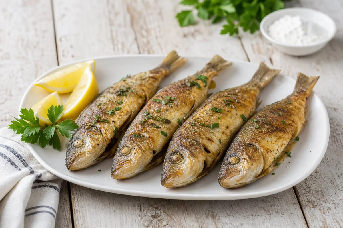 Peshk i Skuqur me Miell Misri - recetë tradicionale shqiptare mish & peshk