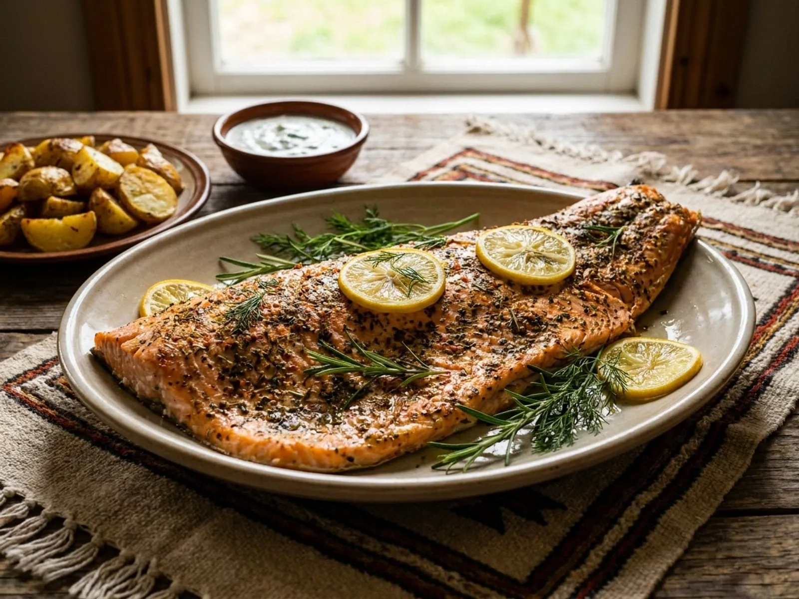 Peshk I Fresket - Udhëzues Praktik - Peshk Salmon në furrë me erëza - Hapat e Plotë në Shtëpi