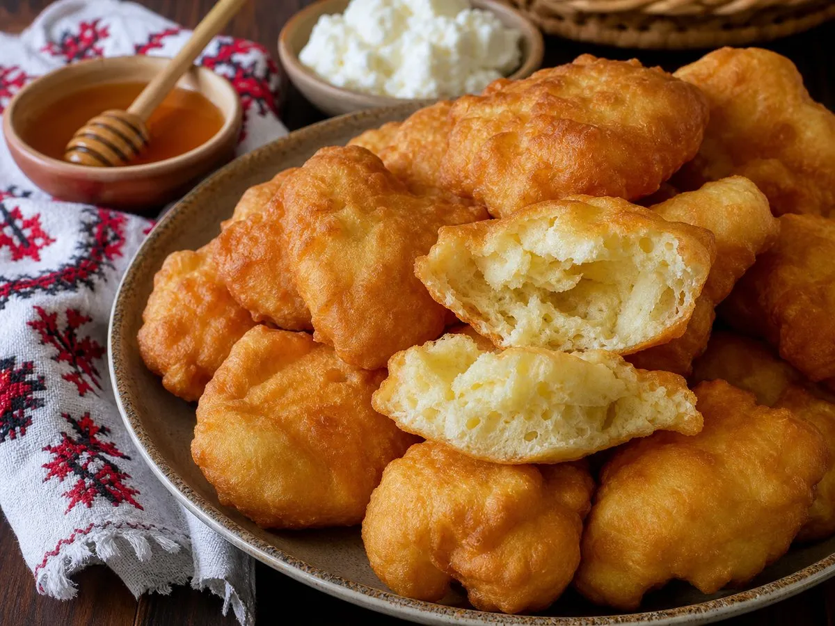 Petulla të Fryra me Kos, të Buta Brenda - recetë tradicionale shqiptare buka & brumëra