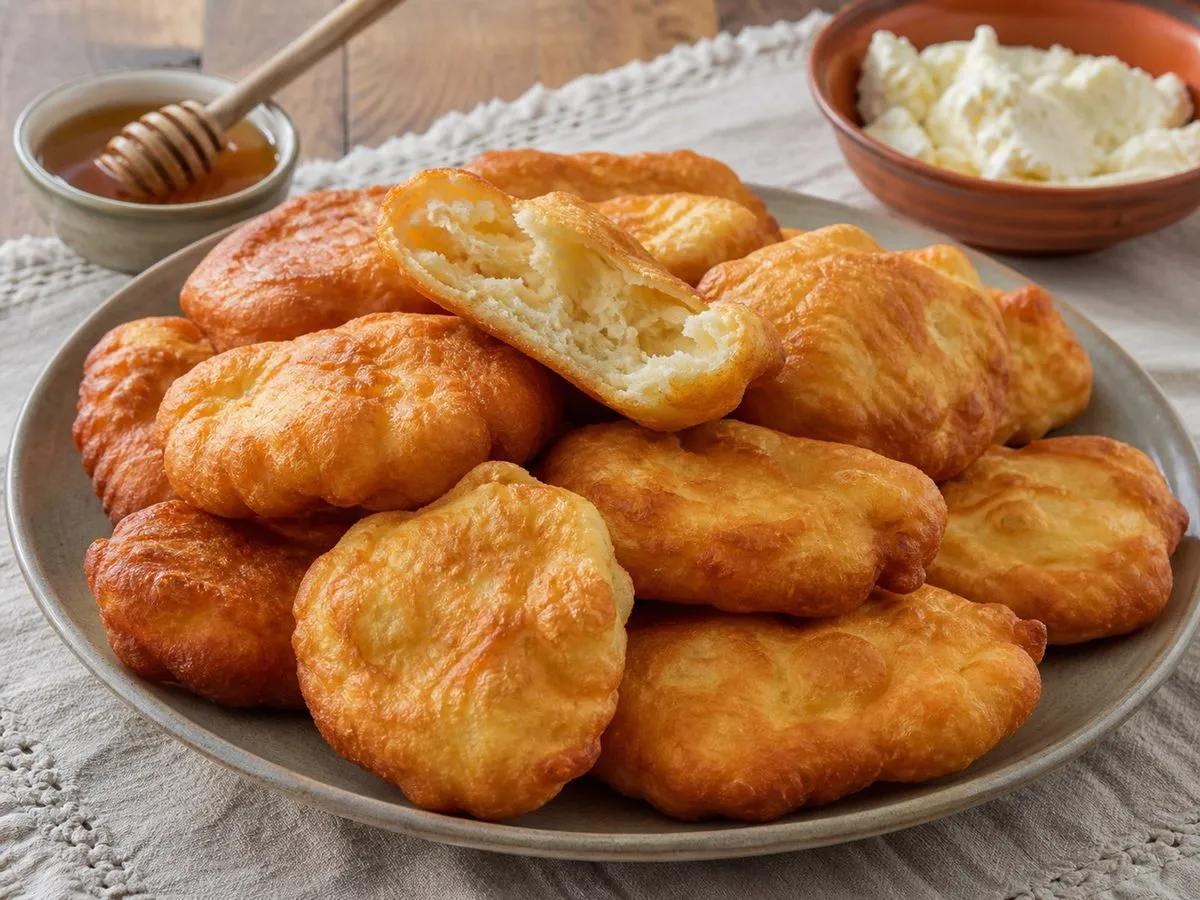 Petulla me Kos dhe Maja - Receta Shqiptare - recetë tradicionale shqiptare tavë nga Shqipëri