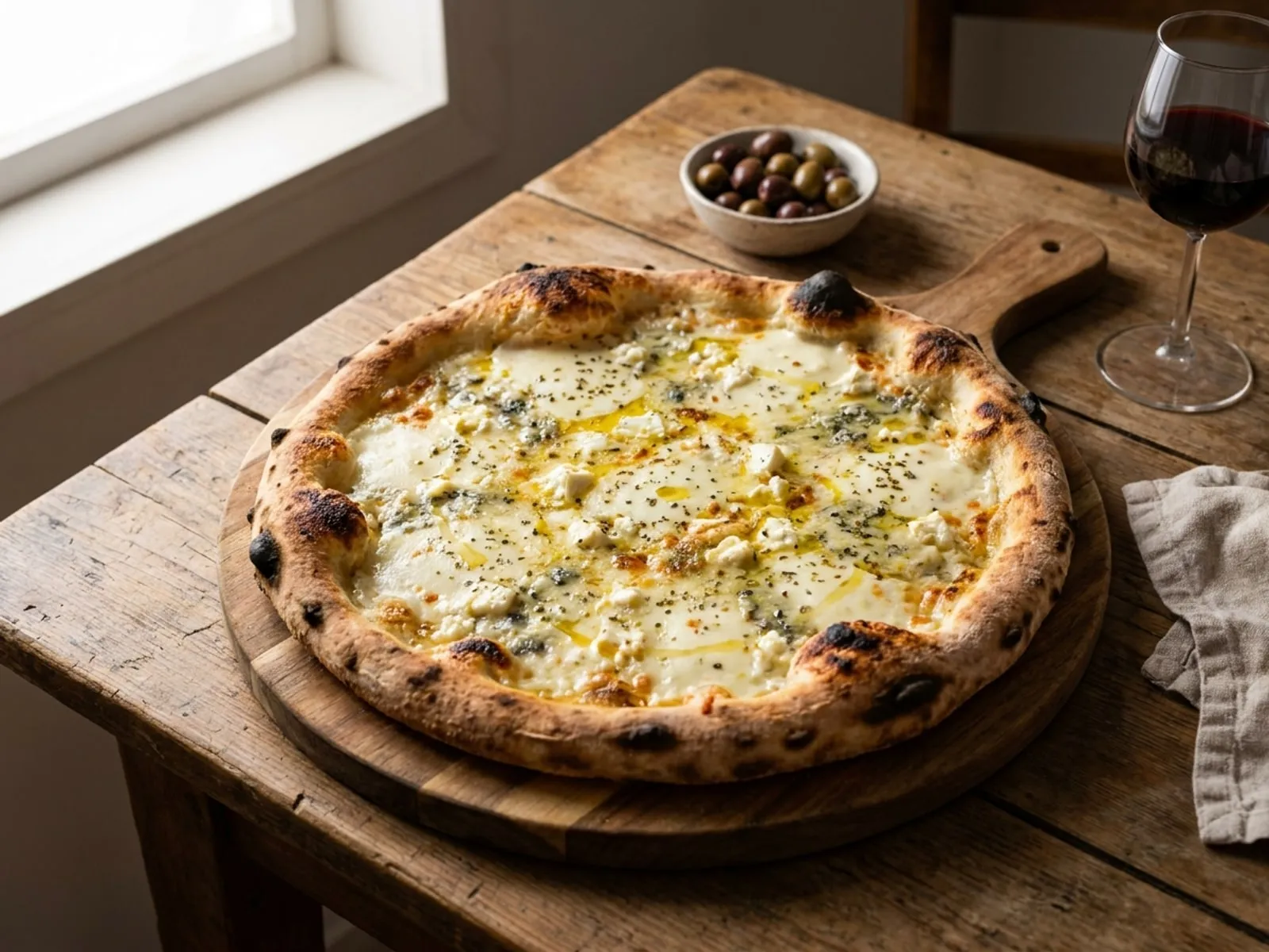 Pica Me Kater Djathera - Receta Tradicionale në Shtëpi - recetë tradicionale shqiptare buka & brumera nga Berat