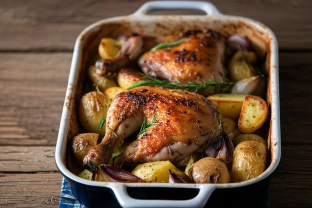 Pula me Patate në Furrë – Aromat e Shtëpisë në Çdo Kafshatë - recetë tradicionale shqiptare mish & peshk nga Shqipëri