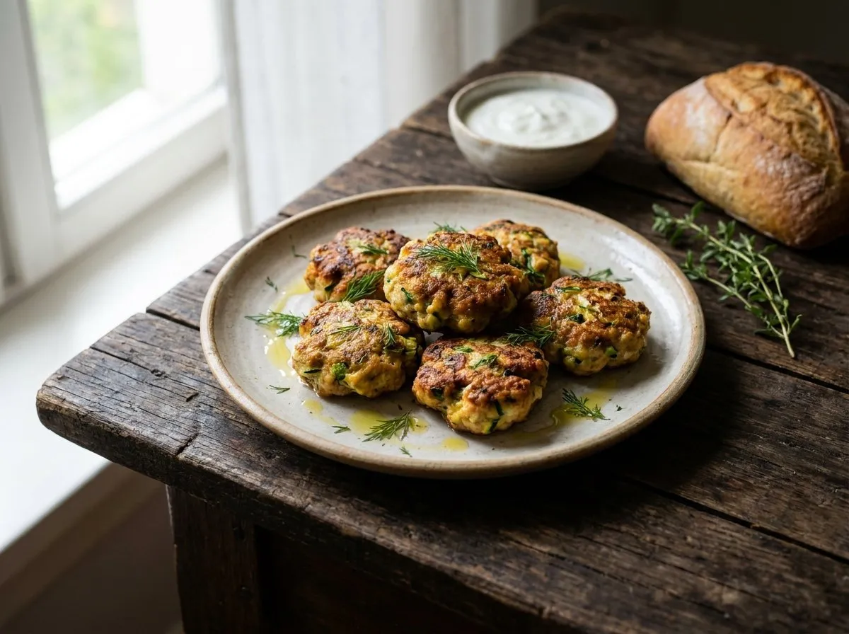 Qofte Gjeli Deti me Kungulleshka - Recetë tradicionale shqiptare
