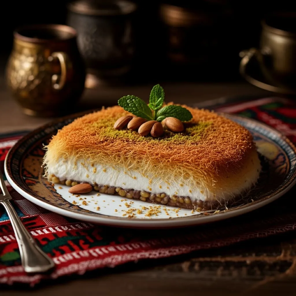 Kadaif me Krem Djathi, Arra dhe Fistikë - recetë tradicionale shqiptare ëmbëlsira