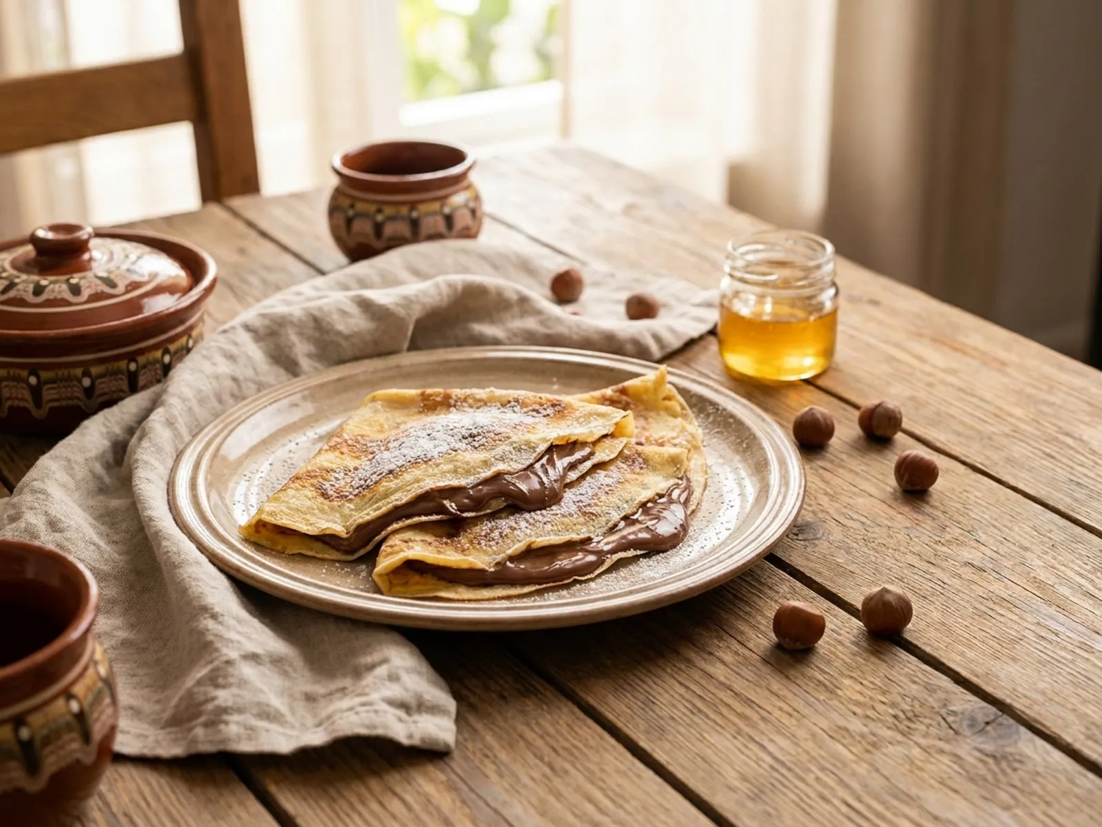 Receta për krep me nutella - Receta Familjare në Shtëpi - recetë tradicionale shqiptare buka & brumera nga Gjirokaster