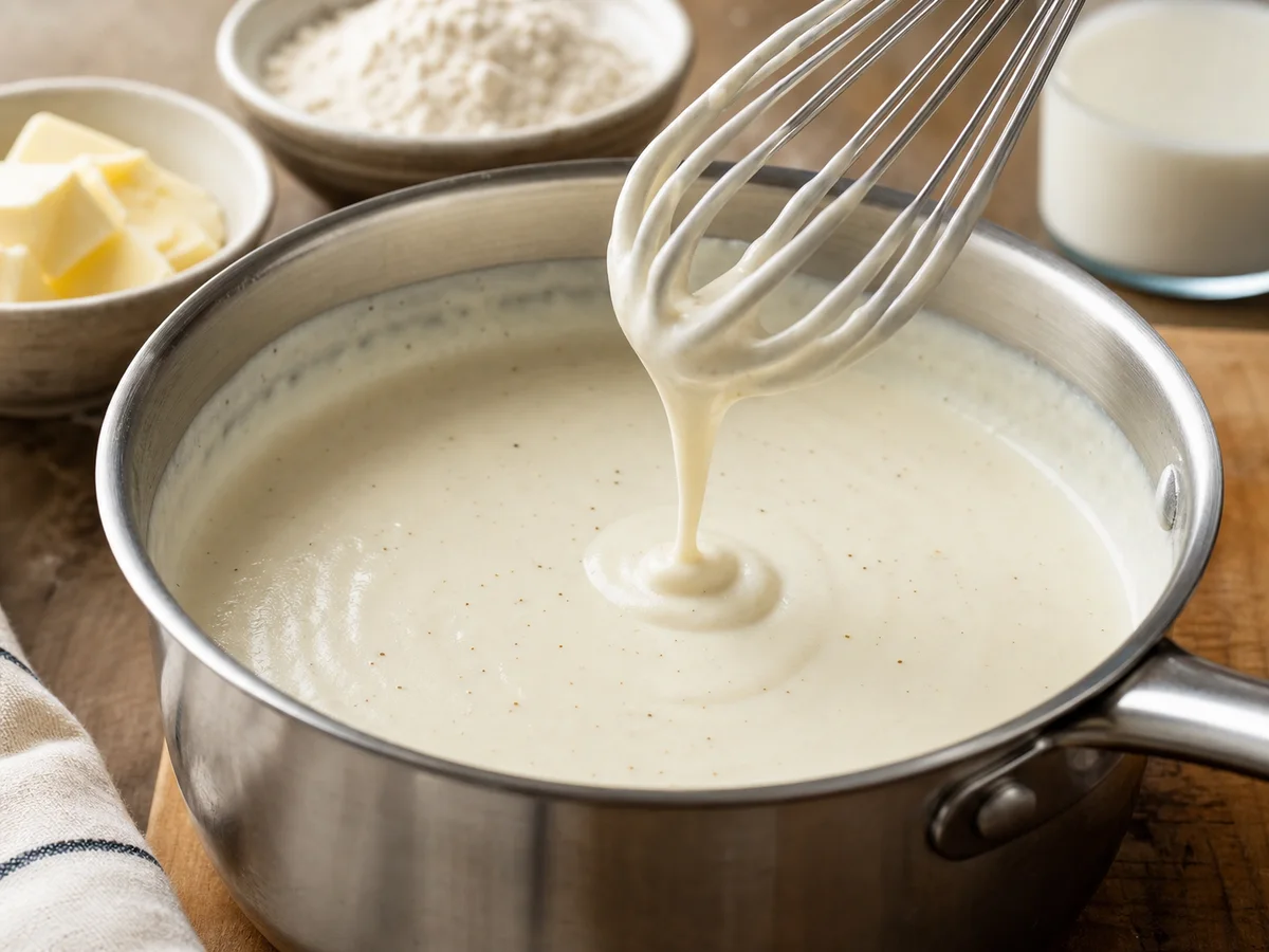 Salcë Beshamel Kremoze, pa Kokrriza - recetë tradicionale shqiptare salcë & turshi