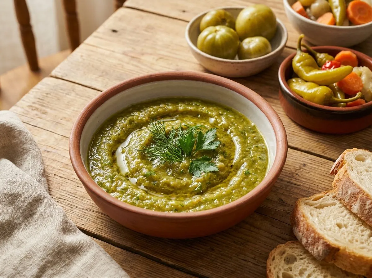 Salcë Domatesh të Gjelbra - Recetë tradicionale shqiptare