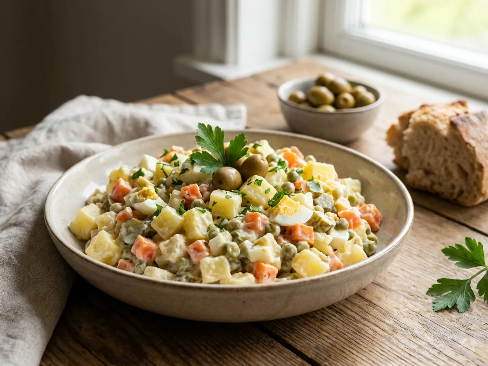 Sallat Ruse - Receta Tradicionale Shqiptare në Shtëpi - recetë tradicionale shqiptare supa nga Gjirokaster