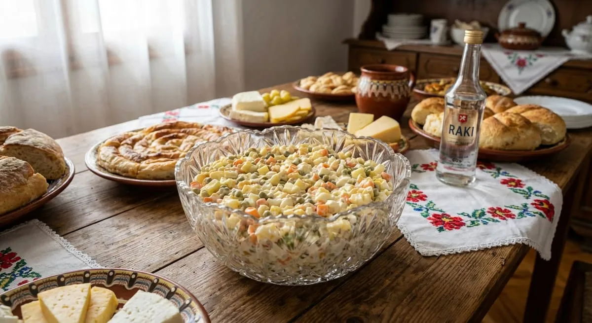 Sallate Ruse - Receta Tradicionale - recetë tradicionale shqiptare sallatë nga Tirane