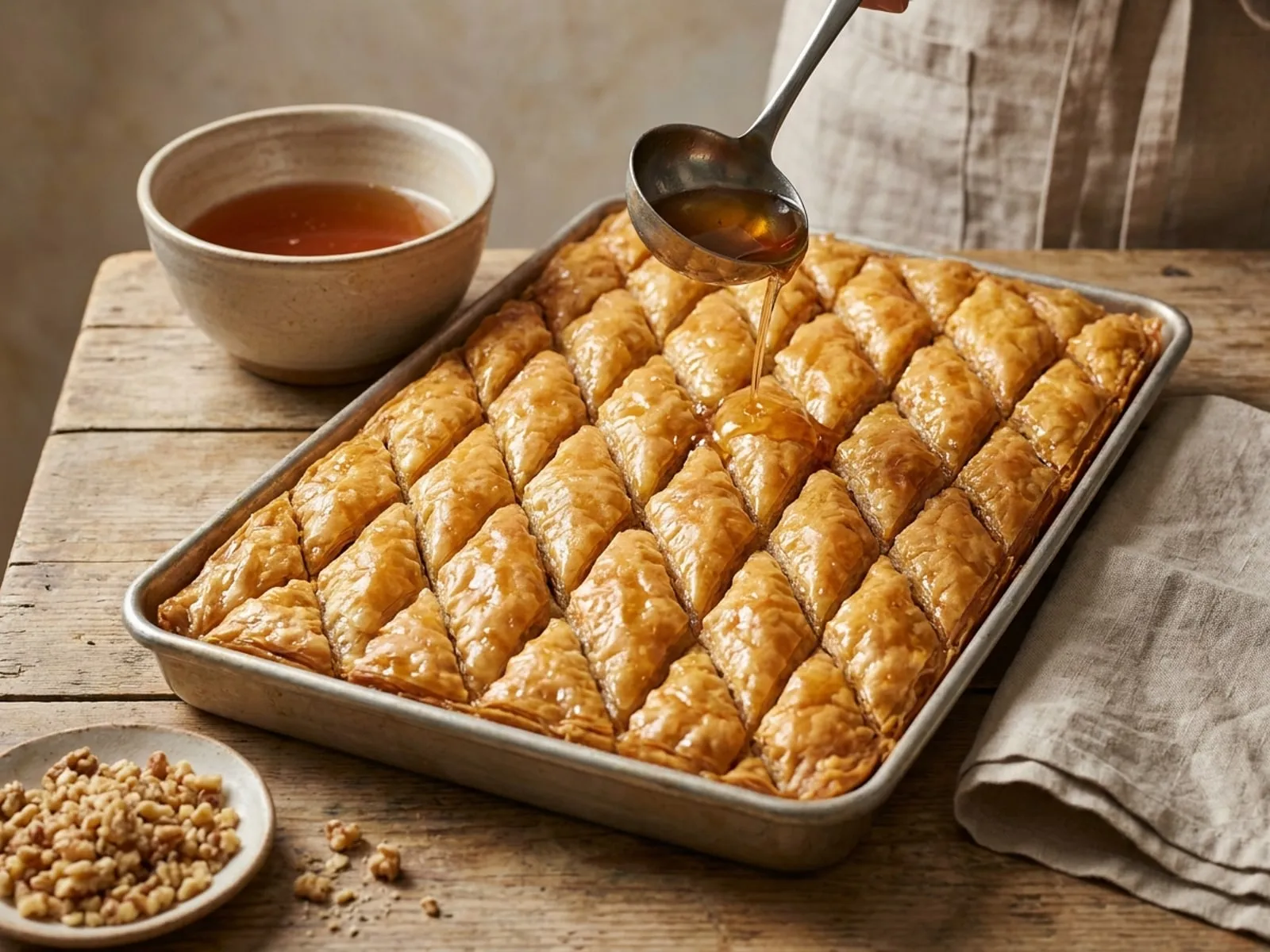 Sherbeti I Bakllavase Per 1 Kg Miell - Si ta Bëni në Shtëpi - recetë tradicionale shqiptare embelsira nga Berat