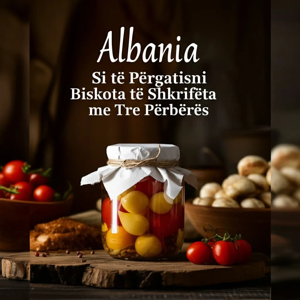 Si të Përgatisni Biskota të Shkrifëta me Tre Përbërës - recetë tradicionale shqiptare salcë & turshi