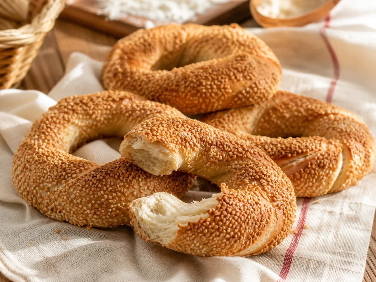 Simite me Susam: Brumë i Butë dhe Kore e Artë - Recetë tradicionale shqiptare