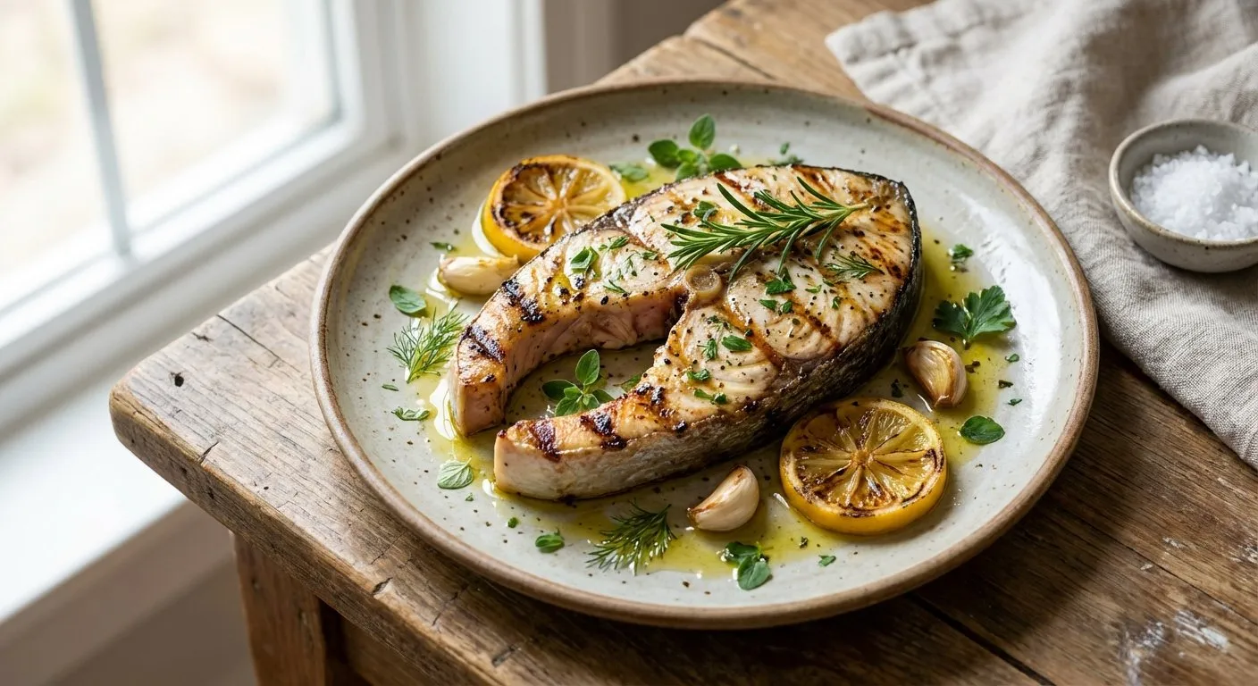 Peshk Spata në Skarë me Limoni - Recetë tradicionale shqiptare