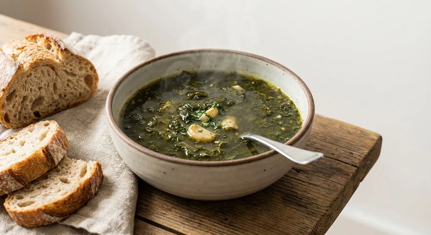 Supë me Lëpjetë dhe Hudhra - Recetë tradicionale shqiptare