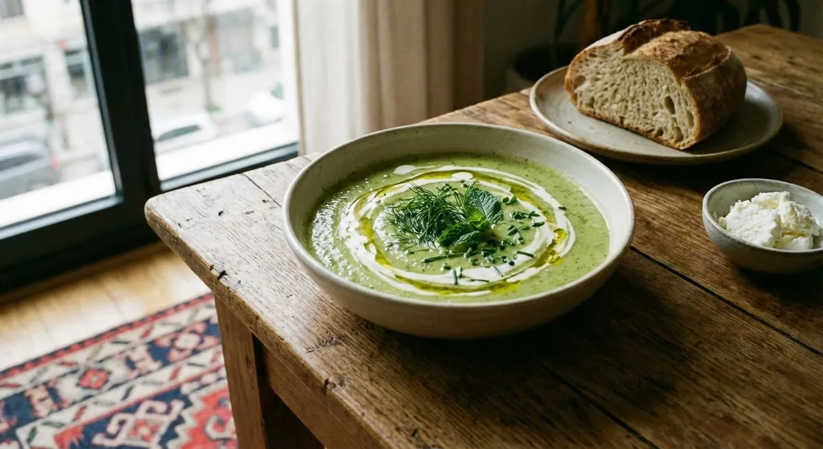 Supe me Brokoli - Receta Kremoze - recetë tradicionale shqiptare supa nga Tirane