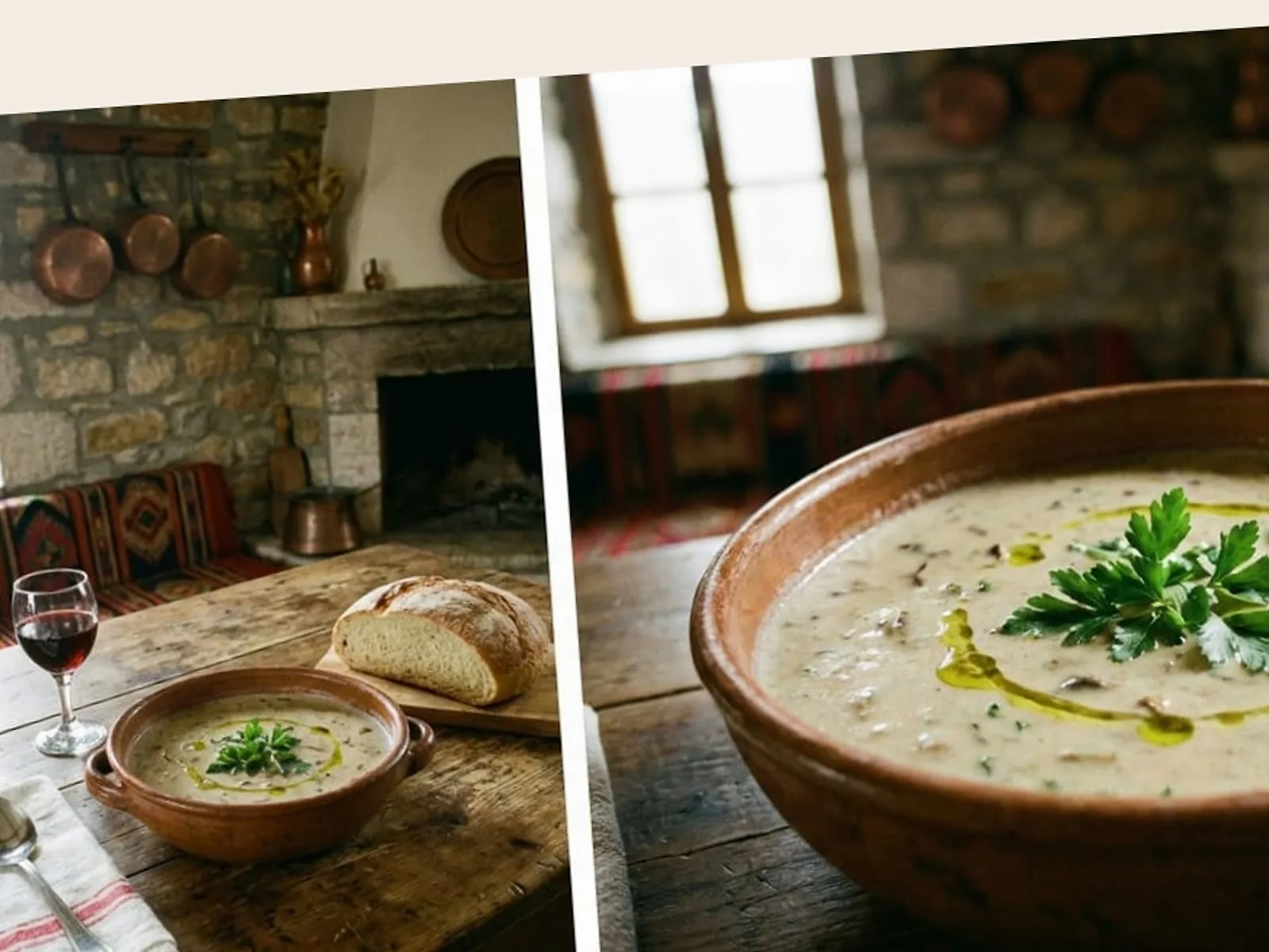 Supe me Karrota - Receta Kremoze - recetë tradicionale shqiptare supa nga Shqiperi