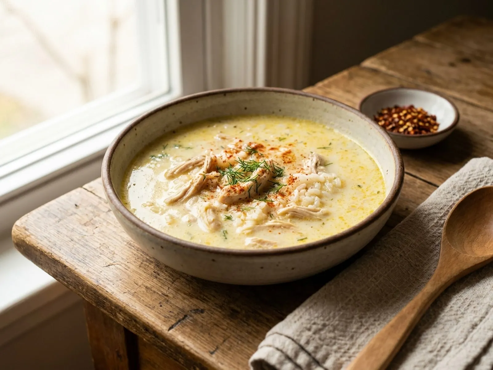 Supe Me Mish Pule Dhe Kos - Receta Familjare në Shtëpi - Recetë tradicionale shqiptare