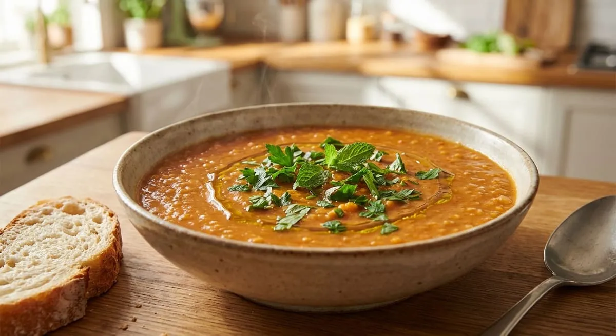 Supe me Thjerreza te Kuqe - recetë tradicionale shqiptare supa nga Shqiperi