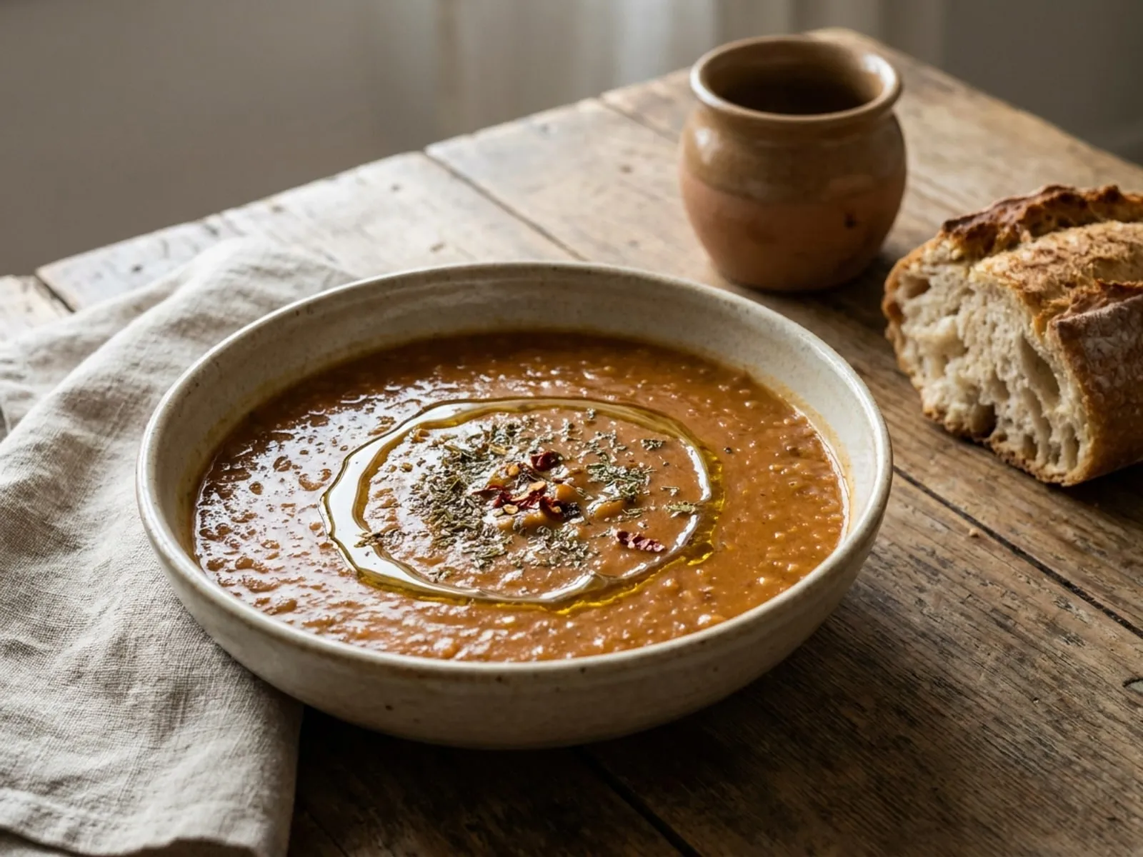 Supe Me Thjerza Të Kuqe - Receta Tradicionale në Shtëpi - recetë tradicionale shqiptare supa nga Durres