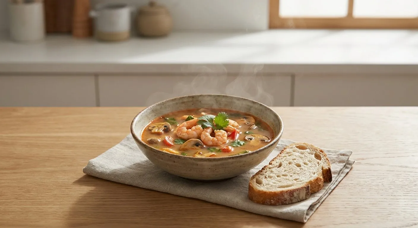 Supë Tom Yum – Recetë Tajlandeze - recetë tradicionale shqiptare supa nga Shkoder
