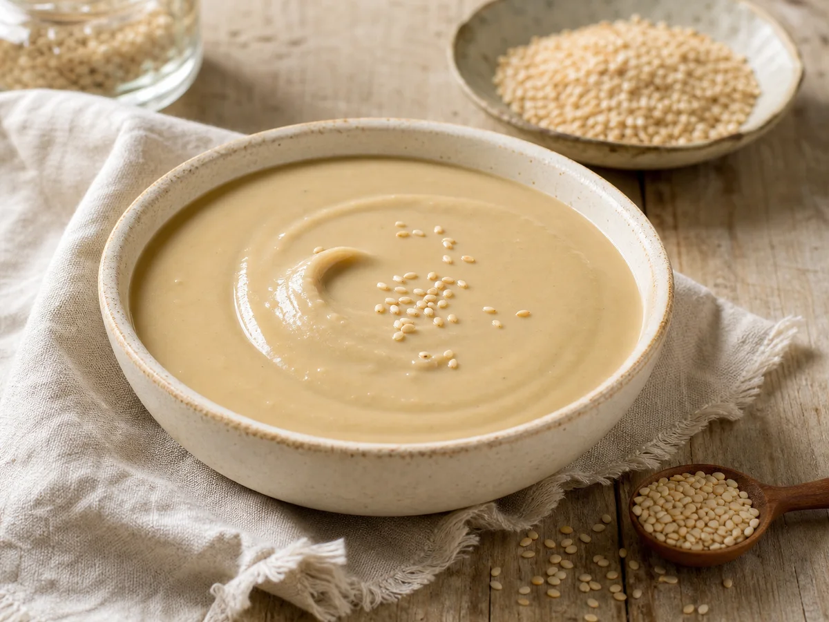 Tahini Shtëpie me Susam, pa Ujë - recetë tradicionale shqiptare salcë & turshi nga Durres