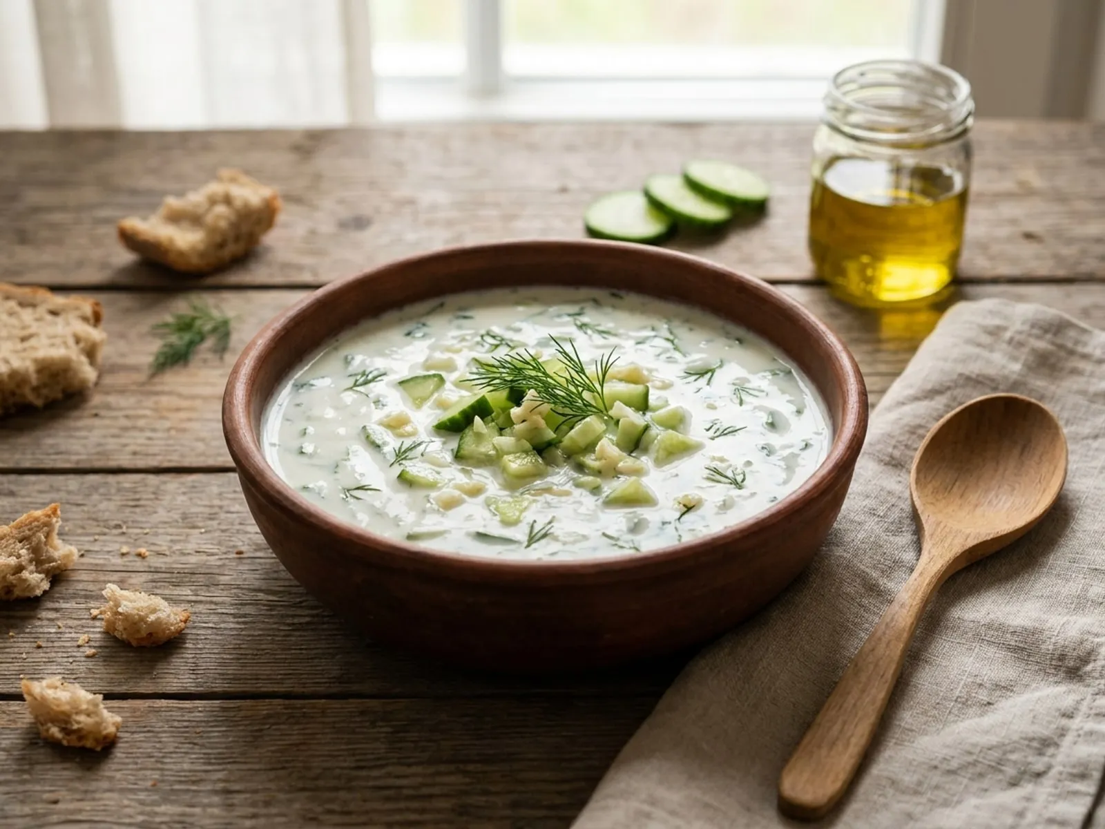 Tarator Me Kos - Receta e Plotë - Si ta Bëni në Shtëpi - recetë tradicionale shqiptare supa nga Gjirokaster