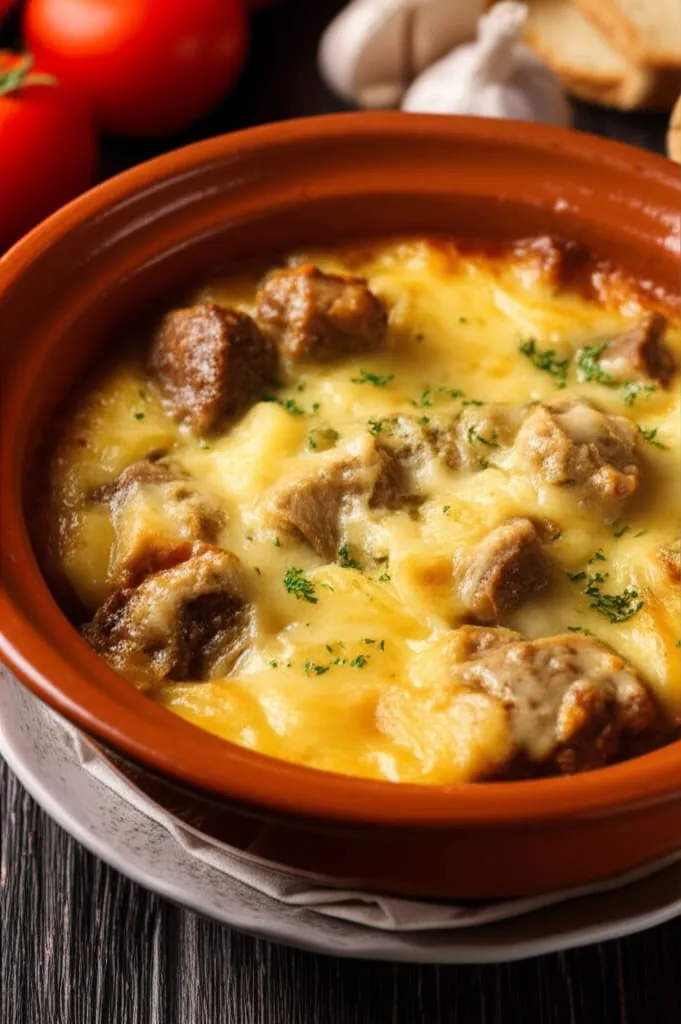 Mish Gjedhi në Furrë me Perime - recetë tradicionale shqiptare mish & peshk nga Gjirokaster