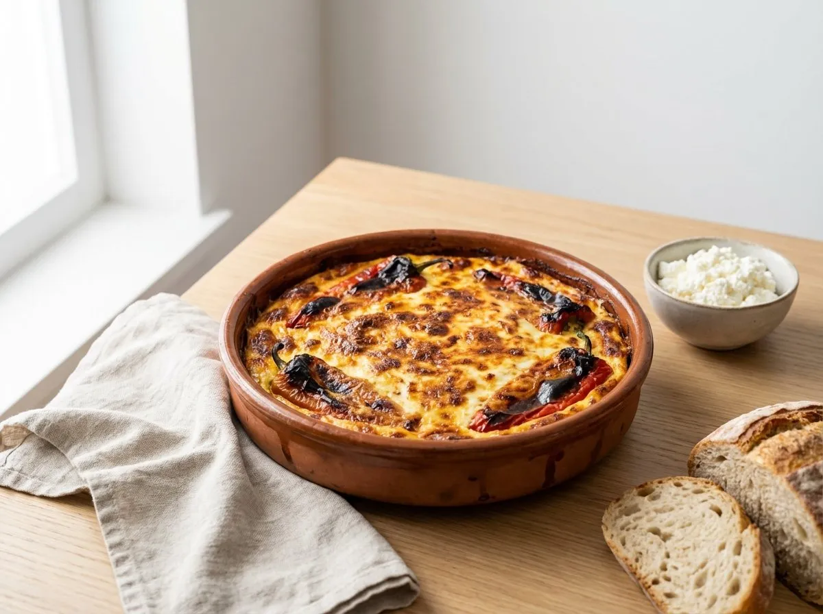Tavë me Gjizë dhe Speca - Recetë tradicionale shqiptare