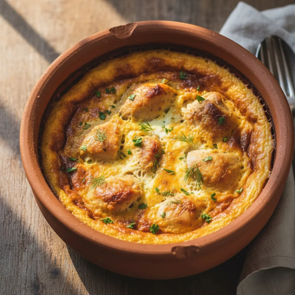 Tave Kosi me Mish Pule - Receta e Plote ne Furre Shqiptare