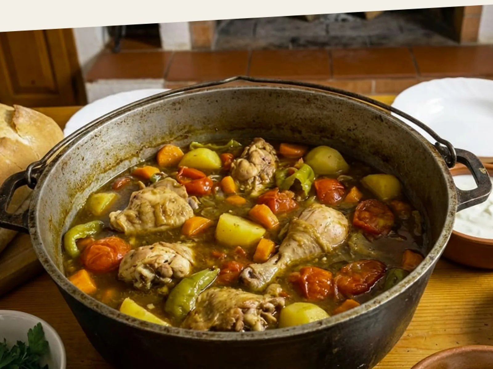 Tavë me Lulelakër në Furrë - recetë tradicionale shqiptare perimet nga Shqiperi