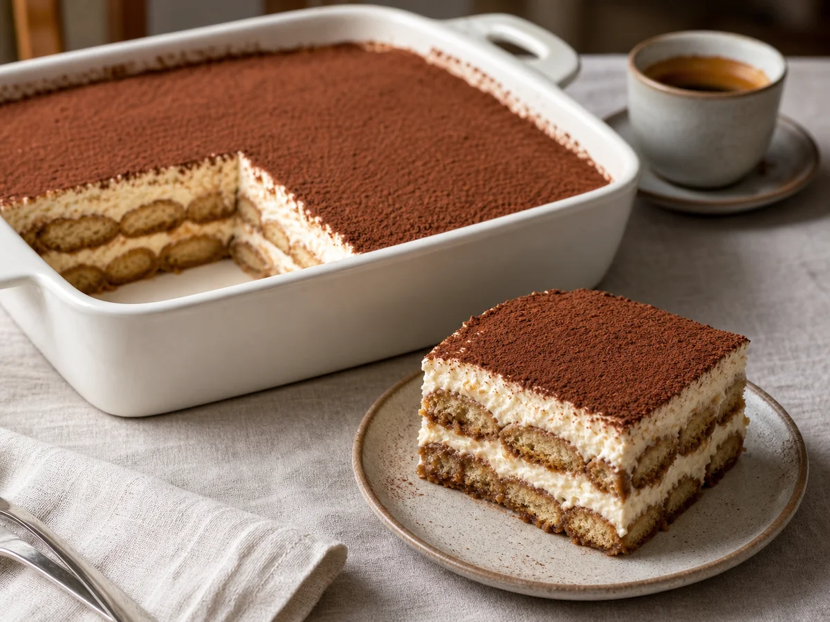 Tiramisu Origjinal Italian me Savoiardi - Recetë tradicionale shqiptare