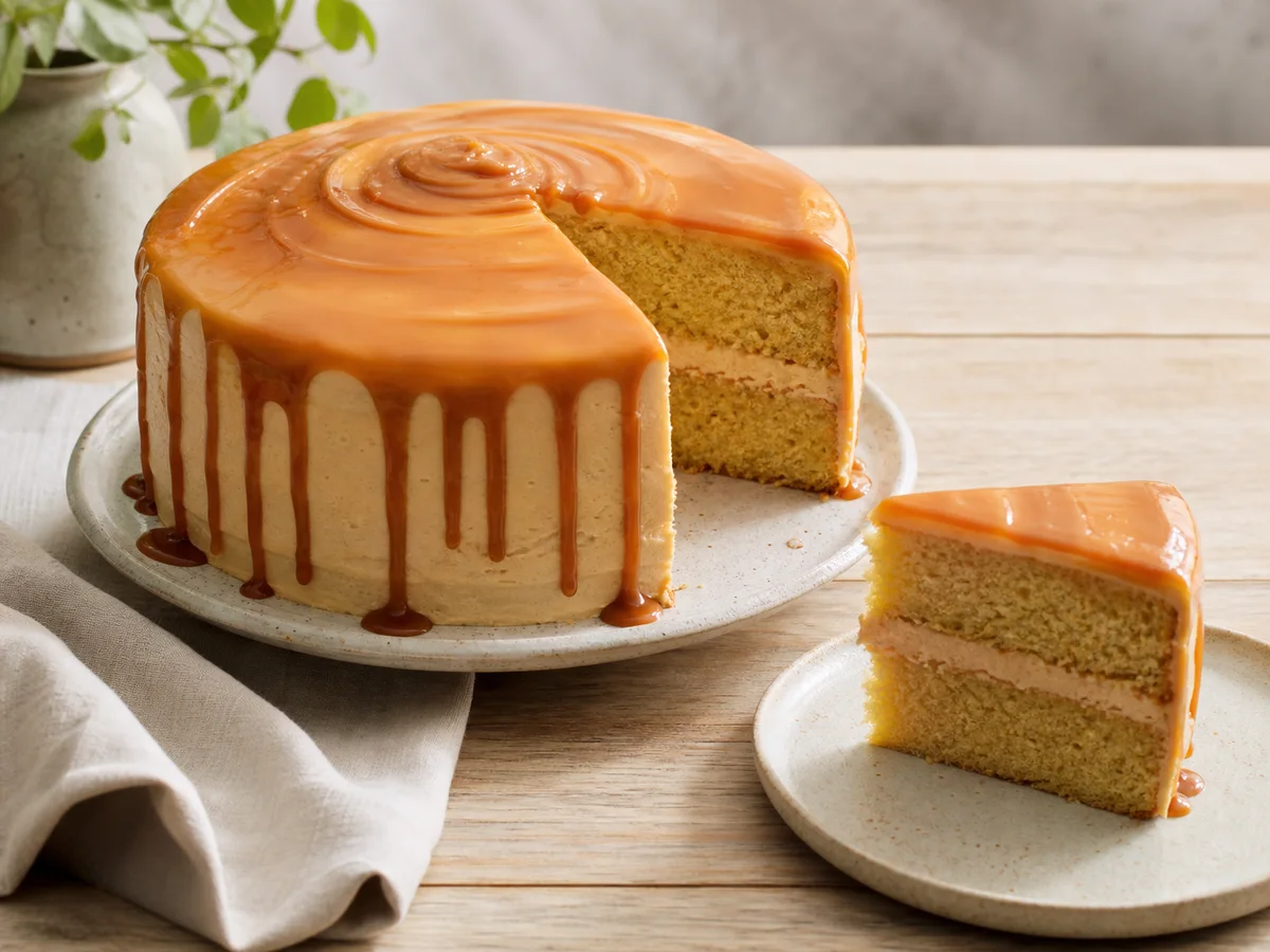 Tortë me Karamel, Dy Shtresa dhe Krem Gjalpi - recetë tradicionale shqiptare ëmbëlsira nga Tiranë