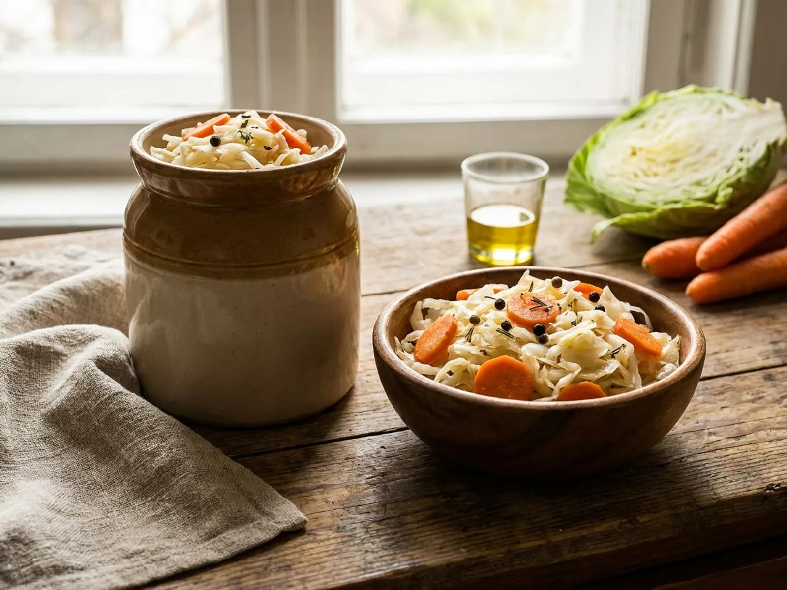 Turshi Me Laker Dhe Karrota - Receta e Plotë në Shtëpi - recetë tradicionale shqiptare perimet nga Elbasan